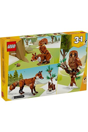 LEGO Creator 3-in-1 31154 - Forest Animals: Red Fox (667 Pieces)