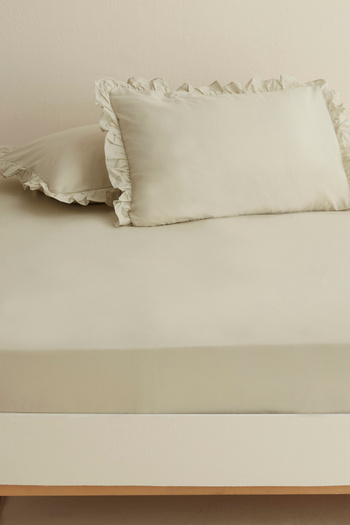 Karaca Home Basic 100% Cotton King Size Flat Sheet Sage