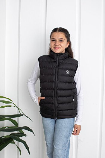 Gimeravm Unisex Black Children's Vest
