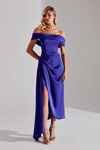 BETTY & SAM Cristie Off the Shoulder SAKS esküvői eljegyzési ruha