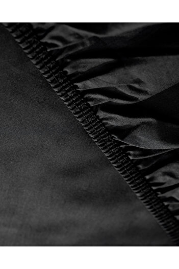 Madame Coco Manon King Size 100% Cotton Ranforce Elastic Sheet - Black
