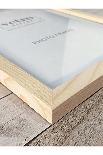Vetro Design But First Coffee Wooden Framed Poster
