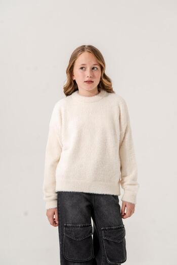 GİYİCEM Girl's Beard Oversize Sweater