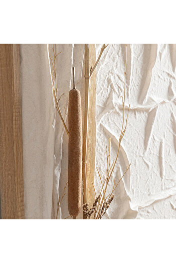 Chakra Tessuto Naturel Tablo 63x123 cm Beyaz