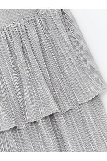 Little Star Girl's Pleated Skirt with Elastic Waist