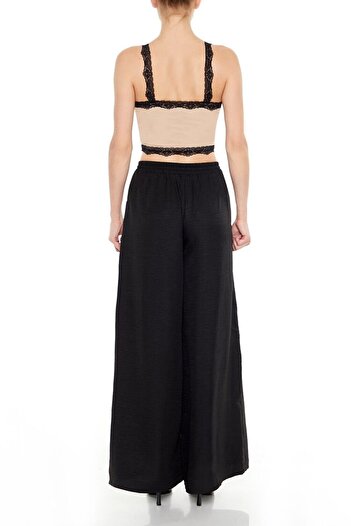 Forever 21 Drawstring Wide-Leg Pantolon