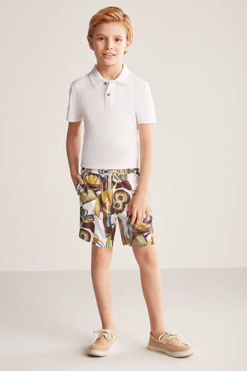 Hemington Khaki Pattern Special Cut Quick Dry Children's Swimsuit