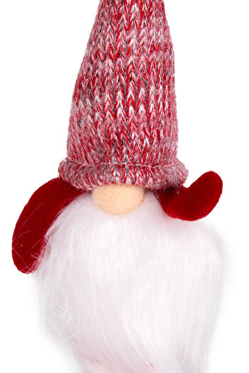 Herdekora Christmas Tree Ornament Santa Claus Figure Lighted Short Sleeve Red-White 9X24 Cm.