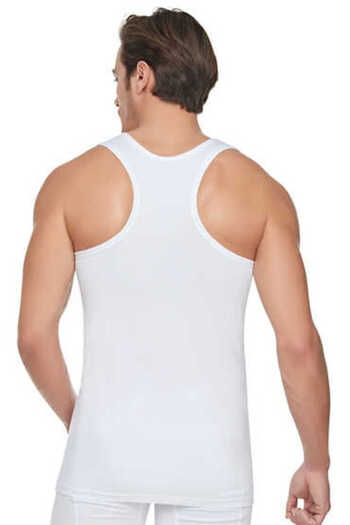 Tutku White 6 Pack - Tutku Men's Ribbed Sports Tank Top