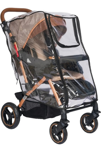 MorPort Baby Stroller Double Zipper Rain Cover (Compatible with All Baby Strollers)