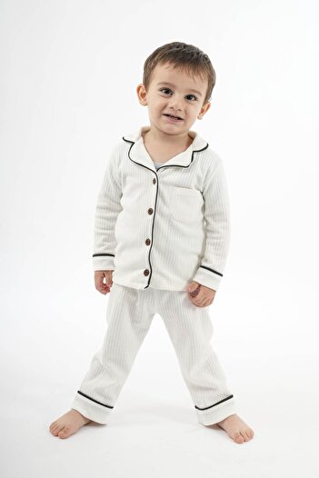 HMZ GOLD Luna Children's Pajama Set - White