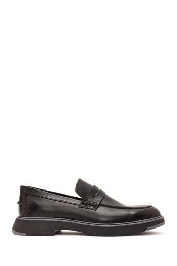 Derimod Men's Black Leather Casual Loafer 24Wfd 688318