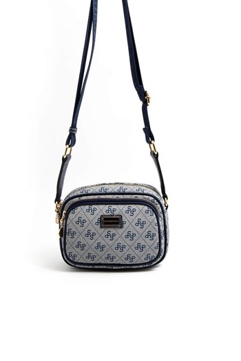 Silver Polo Silver & Polo Gray - Navy Sp1111 Women's Crossbody Bag