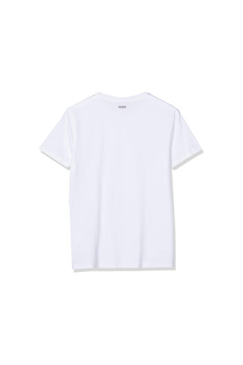 Hugo Boss Tricou Rundhals für Herren în weiß