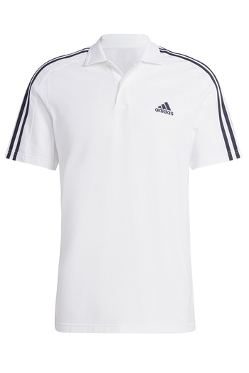 adidas Men's White Polo T-Shirt m 3S Pq Ps - Ic9312