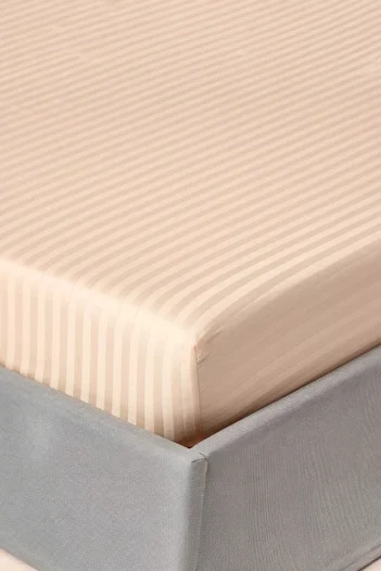 Alla Turca Milky Brown 100X200 Cotton Satin Elastic Sheet Set