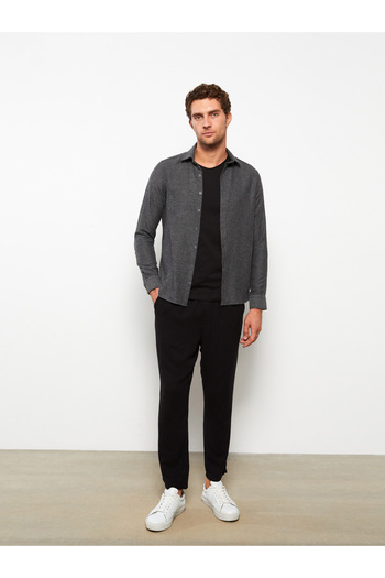 LC Waikiki Slim Fit Long Sleeve Gabardine Men's Shirt