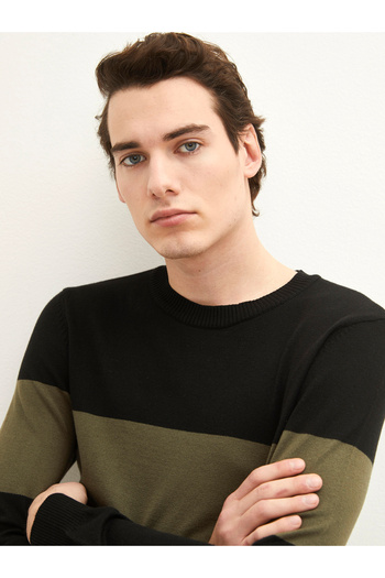 LC Waikiki Crew Neck Long Sleeve Men's Knitwear Sweater