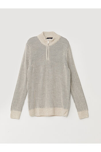 LC Waikiki High Collar Long Sleeve Men's Knitwear Sweater