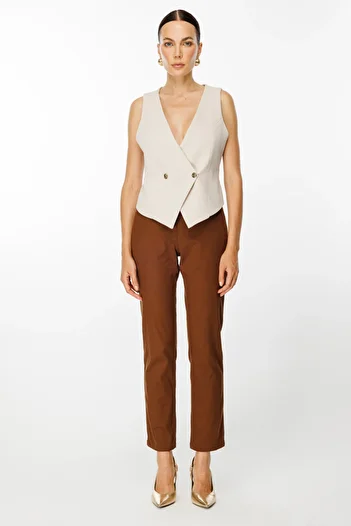 Ekol Five Pocket High Waist Trousers
