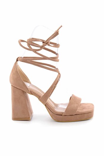 Bambi Nude Suede Women's Classic Heeled Shoes01215060702