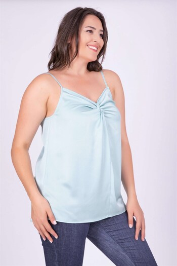 MYLİNE Knot Detailed Rope Strap Blouse