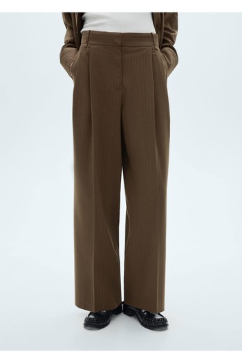 MANGO Woman STRIPED TROUSERS