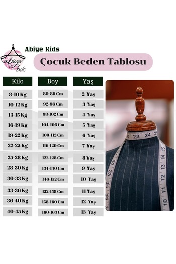 ABİYEKİDS White Bow Tie Boy's Shirt Suit - Aby135