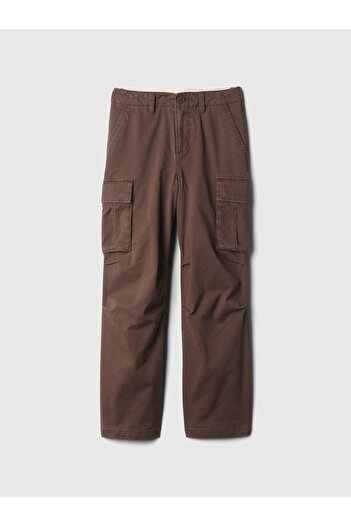 GAP Erkek Çocuk Kahverengi Baggy Kargo Pantolon