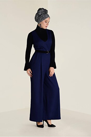 Alvina V-Neck Belted 2-Piece Jumpsuit 4574