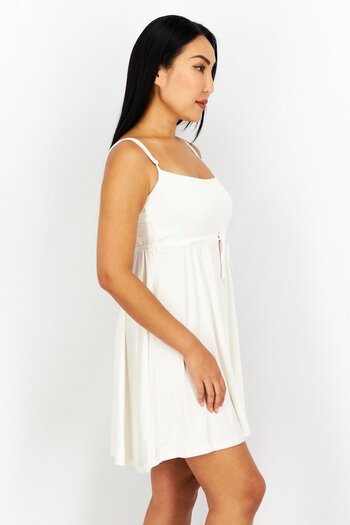 NA-KD Pamela x NA-KD Reborn Women Plain Mini Dress, White