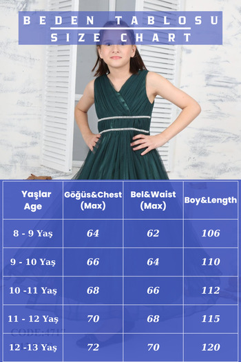 Joui Co Kız Çocuk Abiye Elbise