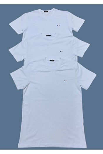 Est Estola Ανδρικό μπλουζάκι Koton Lycra Slim Fit με λαιμόκοψη 3ο ΣΕΤ