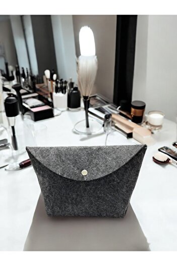 FDF STORE Дорожня косметичка - органічний фетр, антрацит і сірий