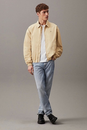 Calvin Klein Men's Casual Cotton Harrington Zipper Jacket