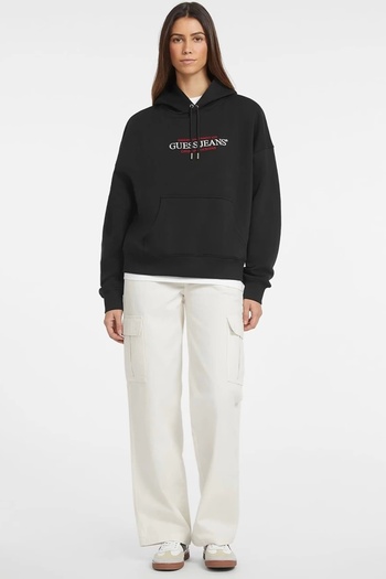 Guess Jeans Women's Black Sweatshirt W4Yq15Kc811-Jblk