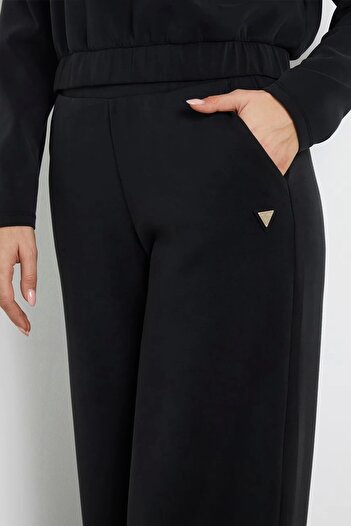 Guess Kadın Normal Bel Wide Leg Jean Pantolon