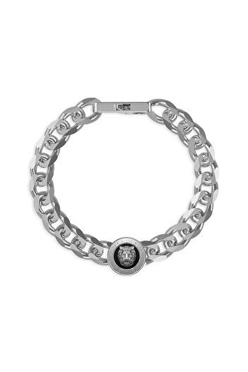 Guess Jumb01/309Jw/Stbk/S Men's Metallic Gray Bracelet Jgujumb01309Jwstbks