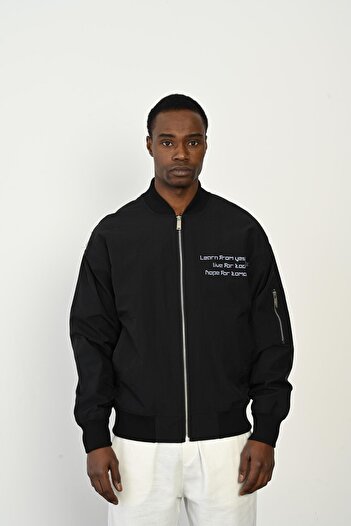 Rocqerx R-2447 Sleeve Zipper Detailed Lined Parachute Jacket