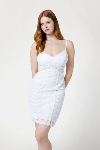 Guess Sl Sherry Lace Dress Women's White Dress W4Yk60Kccr0-G011