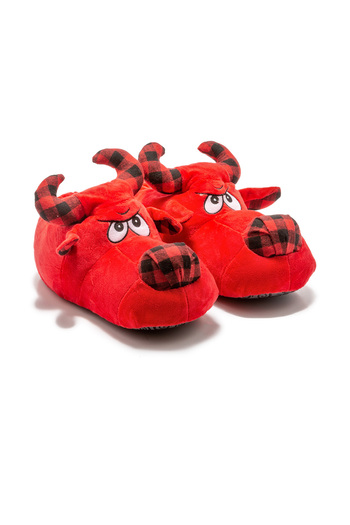 Twigy Taurus Men's Animal Slippers Red 41/46