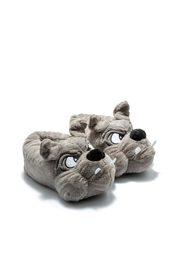 Twigy Cane Women, Waiter Boy Animal Slippers Gray 33/38