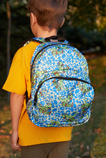 Fulla Moda Unisex Dinosaur Patterned School Bag