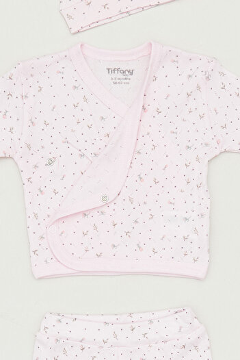 Fulla Moda 3-Piece Printed Double-Breasted Collar Set for Girls