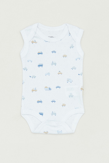 Fulla Moda Boy's Bodysuit - Crew Neck, Printed