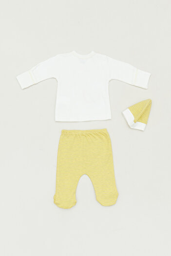 Fulla Moda Set of 3 Girls - Striped Double Breasted Collar Set