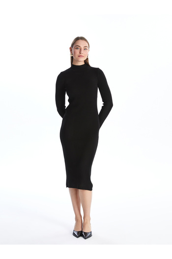LC Waikiki Half Turtleneck Women's Knitwear Dress