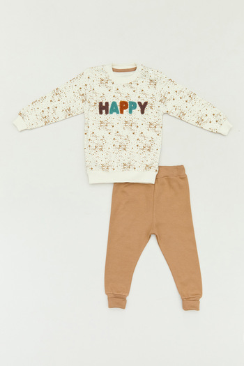 Fulla Moda Boy - Crew Neck and Printed Suit