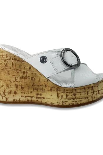 Mammamia D24Yt-2155 Women's Leather Heeled Slippers
