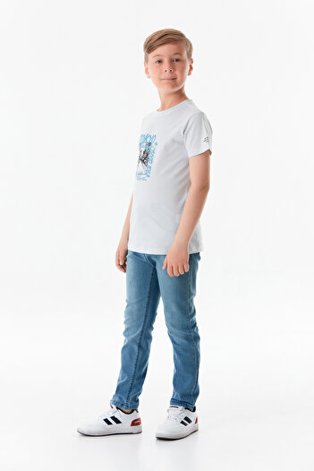 Fulla Moda Boy's T-Shirt - Crew Neck, Front and Back Printed